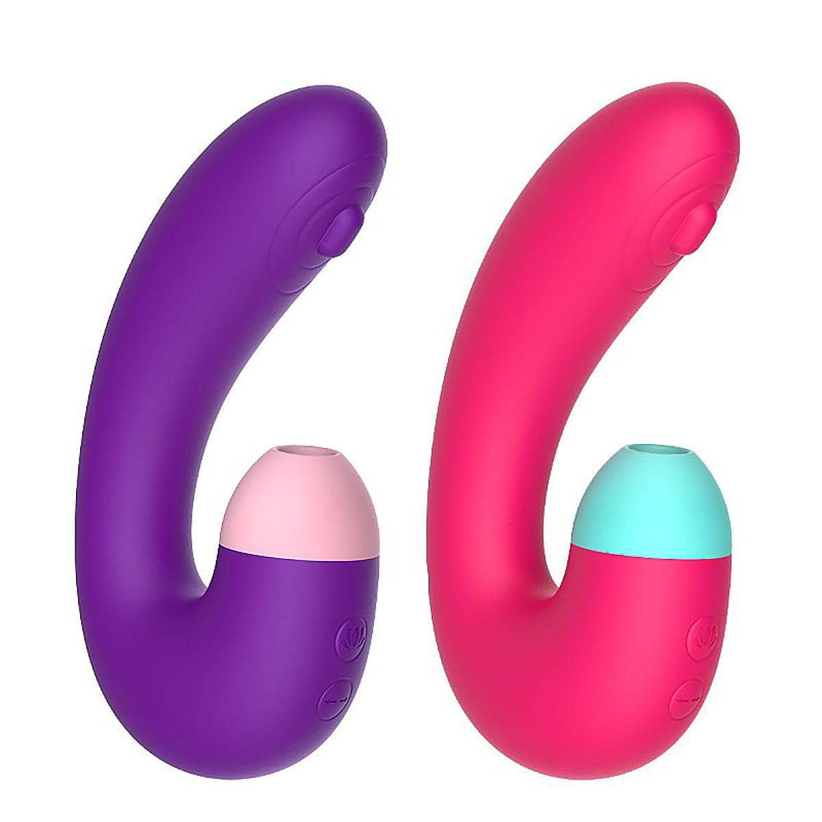 Dika-B Vibrador Ponto G com Estimulador de Clitoris com 10 Modos de Dedilhar e Pulsação Sexy Import