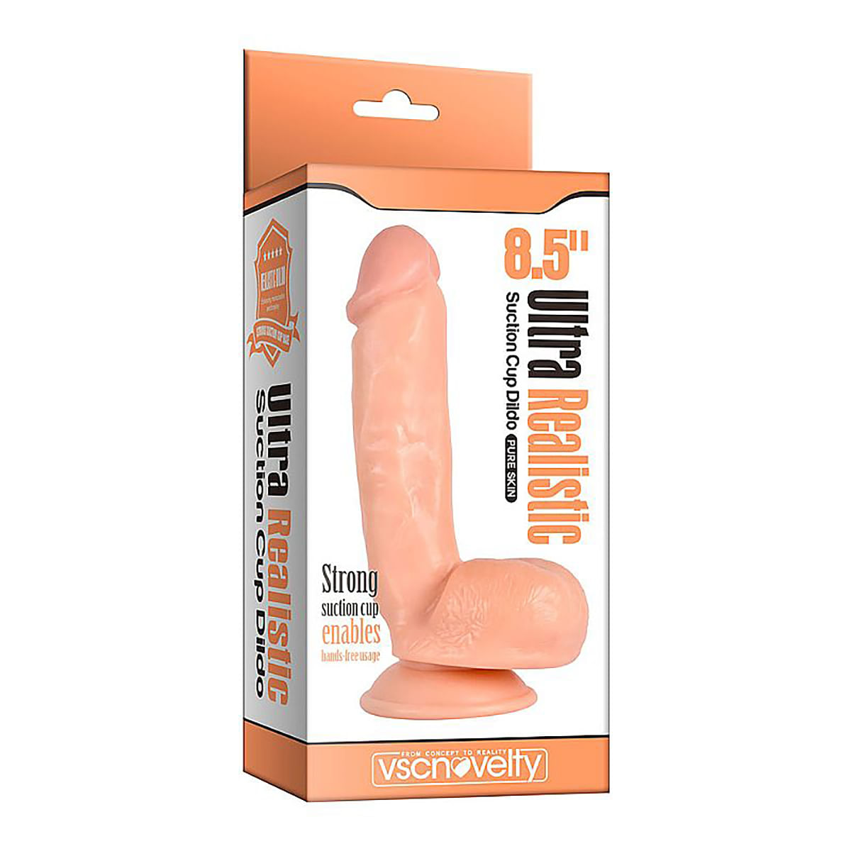 Prótese Realística com Ventosa 21x4,5cm Sexy Import