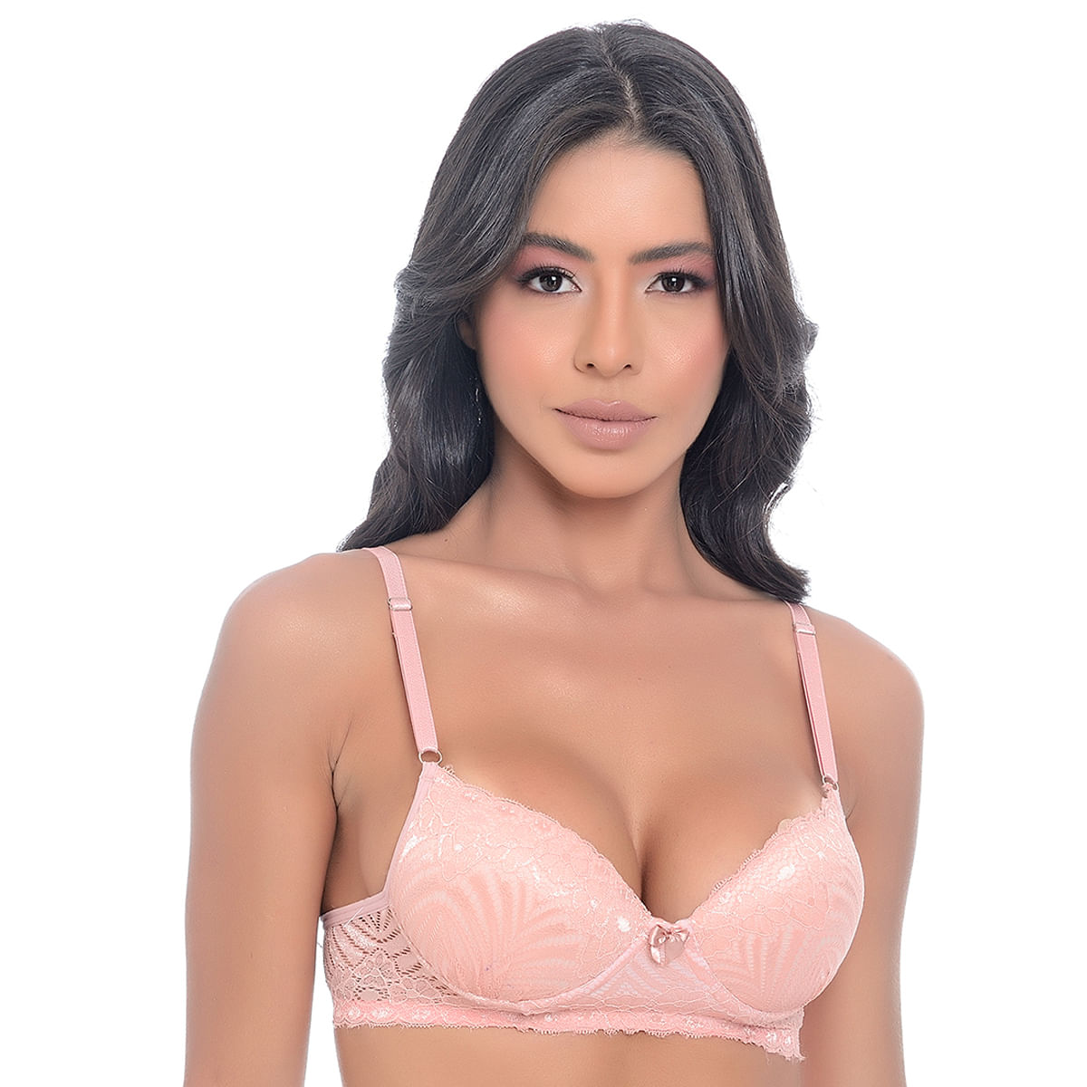 Conjunto Fio Duplo Rendado com Bojo Jô Lingerie