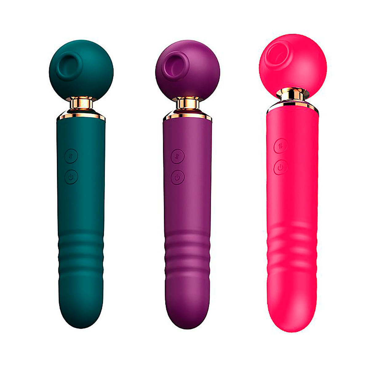 Thrusting Vibrador Varinha Mágica com 10 Modos de Dedilha, Sobe e Desce e Pulsação Sexy Import