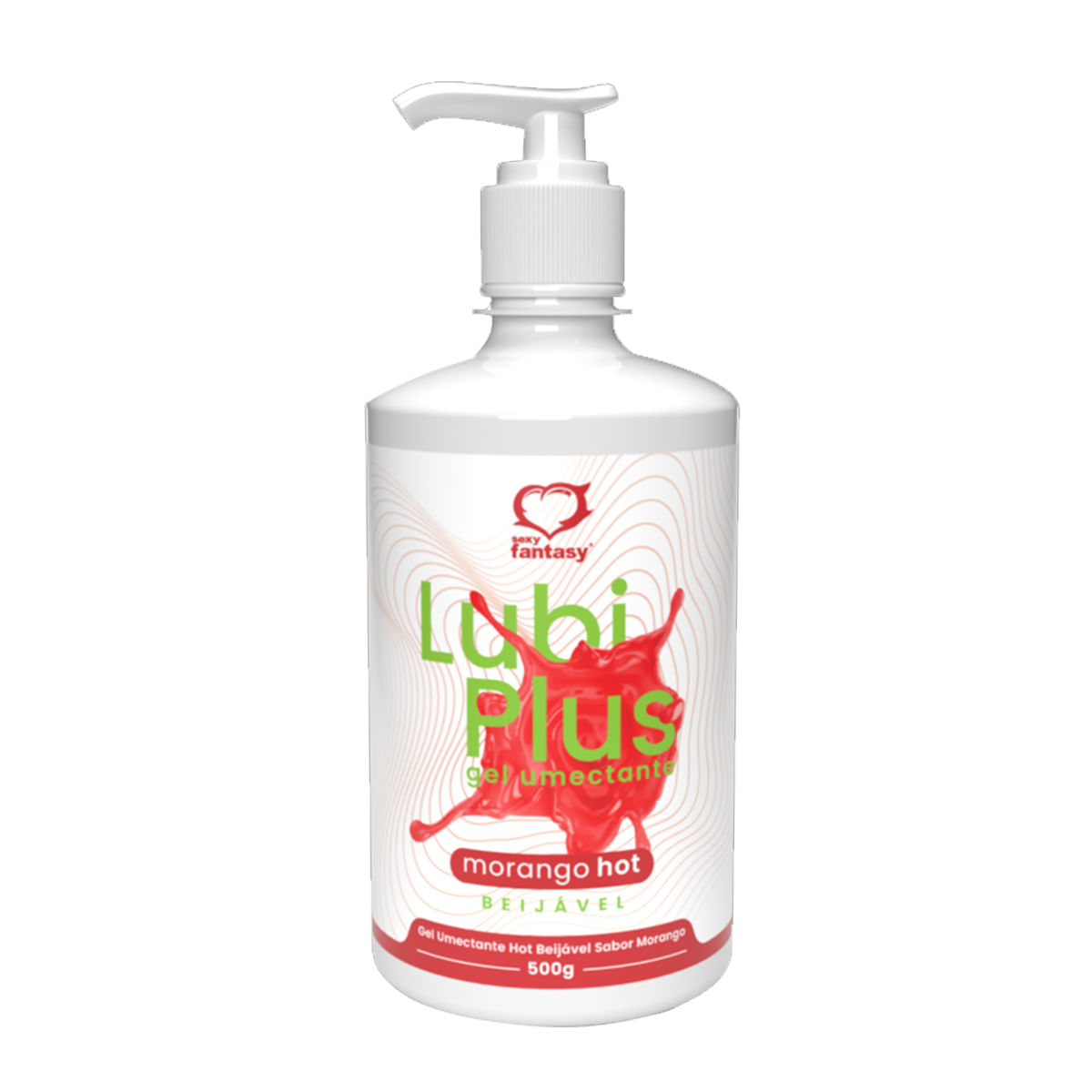 Lubi Plus Lubrificante com Sensação Hot Beijável 500g Sexy Fantasy Lubi Plus Lubrificante com Sensação Hot Beijável 500g Sexy Fantasy