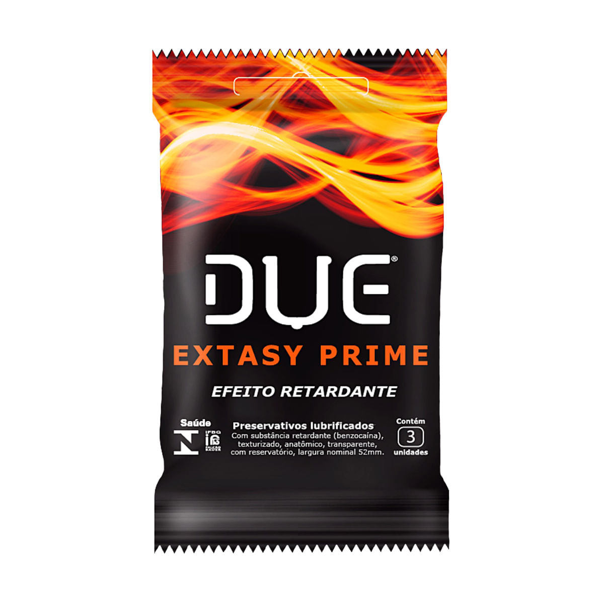 Extasy Prime Preservativos Lubrificados com Efeito Retardante com 3 Unidades Due Extasy Prime Preservativos Lubrificados com Efeito Retardante com 3 Unidades Due