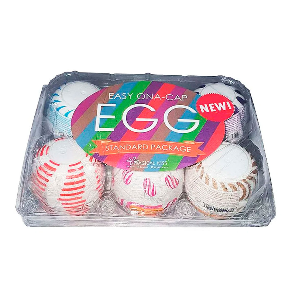 Magical Kiss Easy Ona-Cap Egg Masturbador Masculino Texturizado Sexy Import