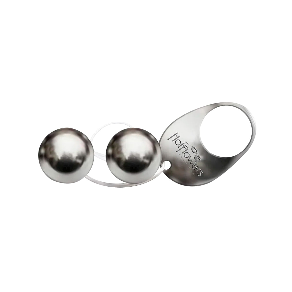 Bolinhas de Pompoar 2un de Metal Cromado Hot Flowers