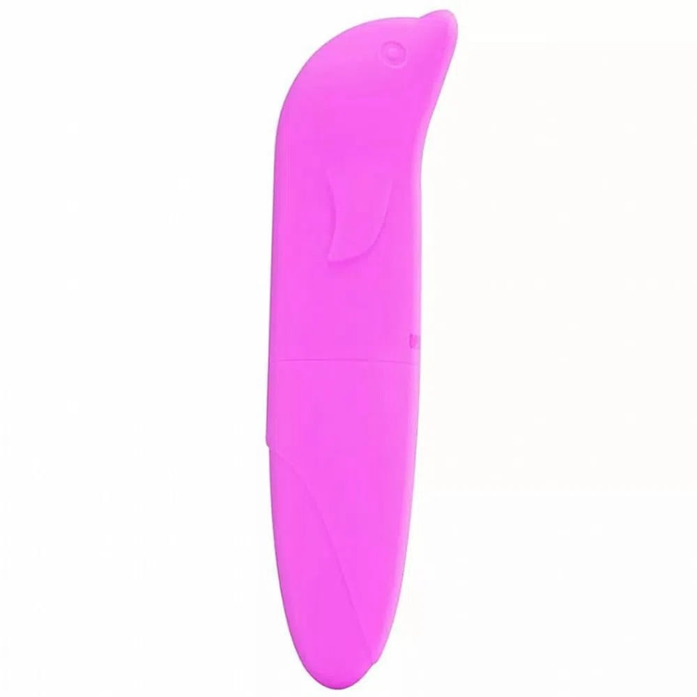 Vibrador Ponto G Aveludado com Formato Golfinho Sexy Import