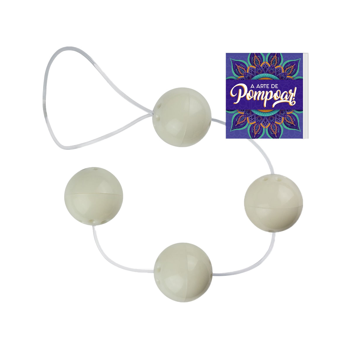Bolinhas de Pompoar com 4 Esferas Pau Brasil Bolinhas de Pompoar com 4 Esferas Pau Brasil
