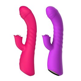 NV Toys Jaunty Rabbit Vibrador Ponto G e Clitóris com 7 Modos de Vibração e 3 de Vai e Vem Vip Mix