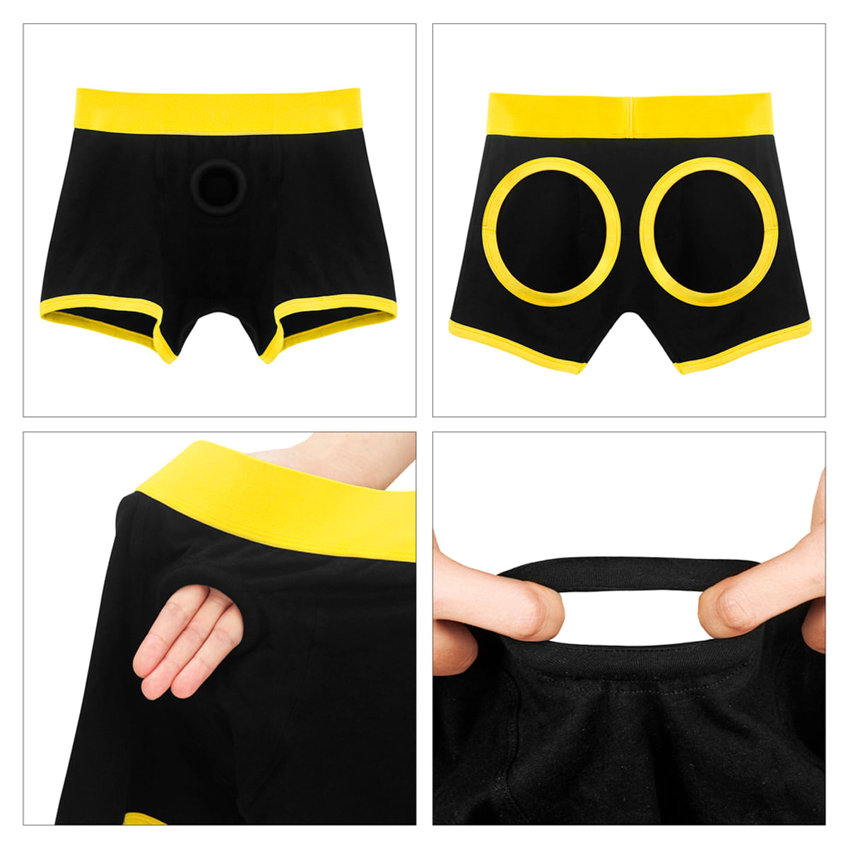 Lovetoy Horny Strapon Shorts Cueca Boxer Tamanho G Vip Mix