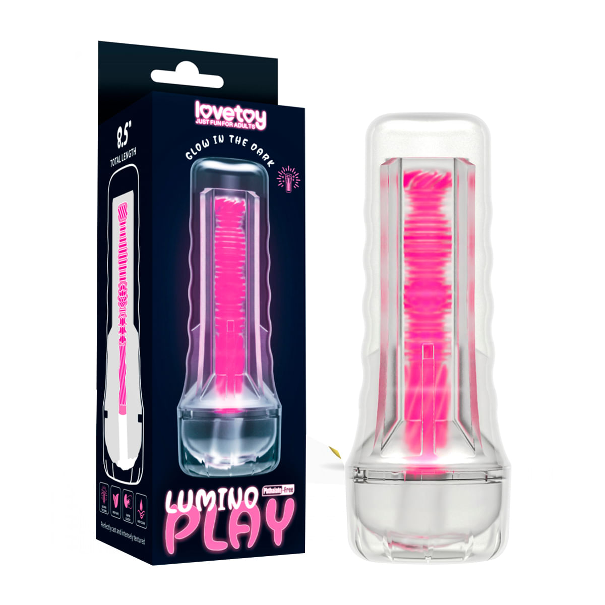 Lovetoy Lumino Play Masturbador Lanterna em Formato de Vagina Vip Mix