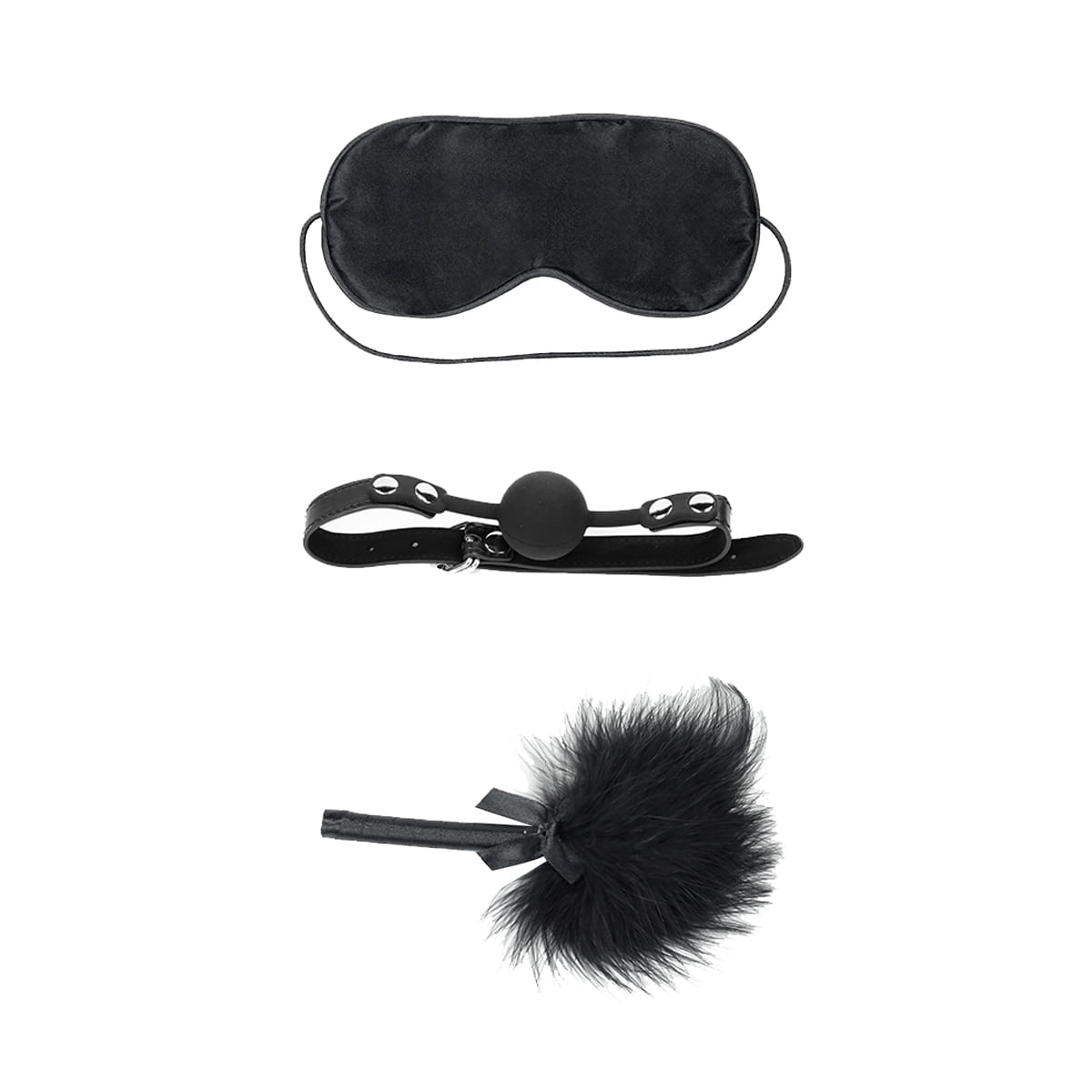 Lovetoy Kit Bondage Luxo com Mordaça, Venda e Pluma Vip Mix Lovetoy Kit Bondage Luxo com Mordaça, Venda e Pluma Vip Mix