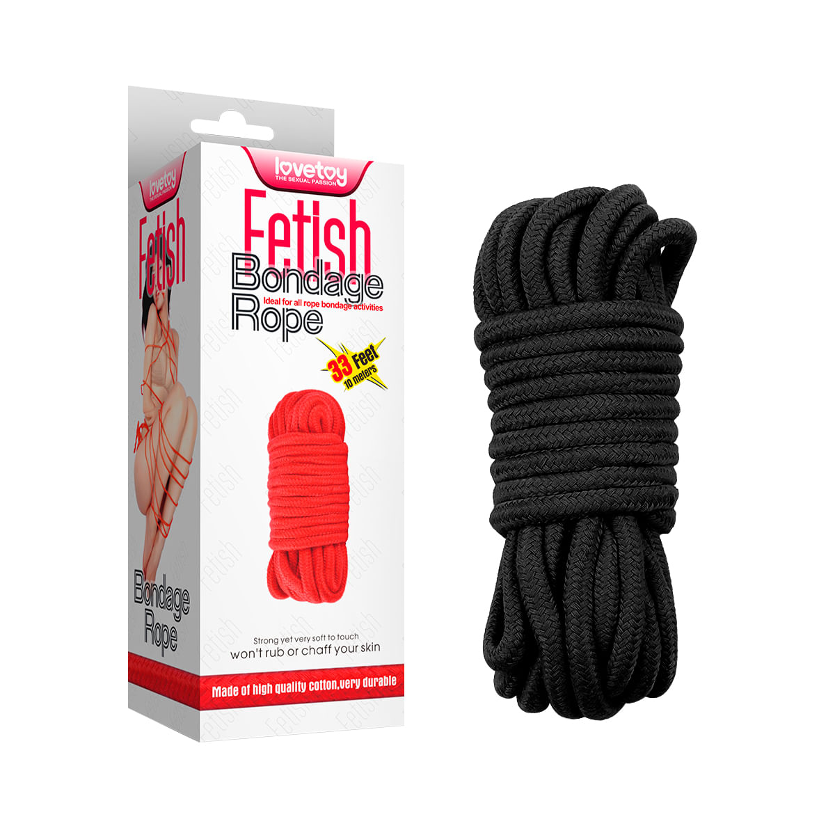 Lovetoy Fetish Bondage Rope Corda de Servidão 10 Metros Vip Mix