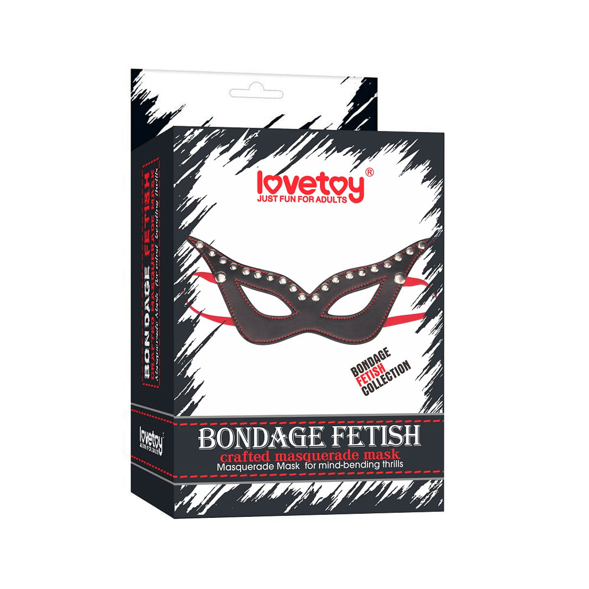 Lovetoy Bondage Fetish Masquerade Máscara para Olhos em Couro Sintético Vip Mix