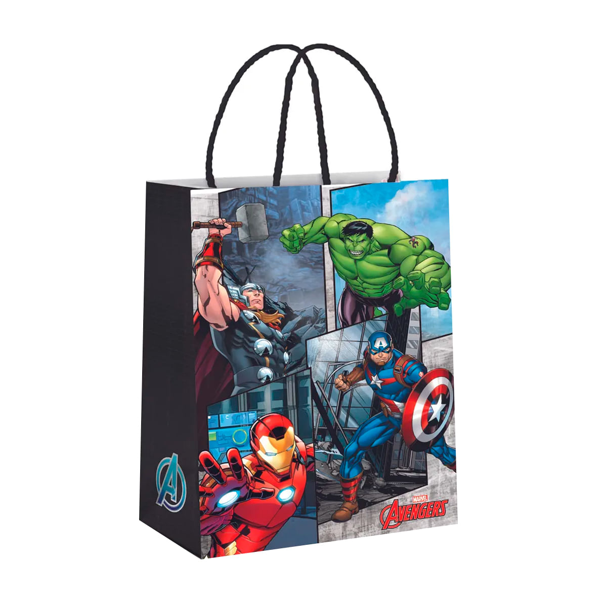 Sacola Para Presente 32x26,5x13cm Cromus - 6604 - Sacola Para Presente Avengers/Vingadores Cromus Sacola Para Presente 32x26,5x13cm Cromus - 6604 - Sacola Para Presente Avengers/Vingadores Cromus