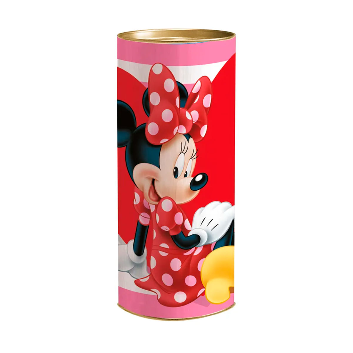Lata Para Presente Decorada 10x24cm Cromus - 3440 - Lata Para Presente Minnie Cromus Lata Para Presente Decorada 10x24cm Cromus - 3440 - Lata Para Presente Minnie Cromus