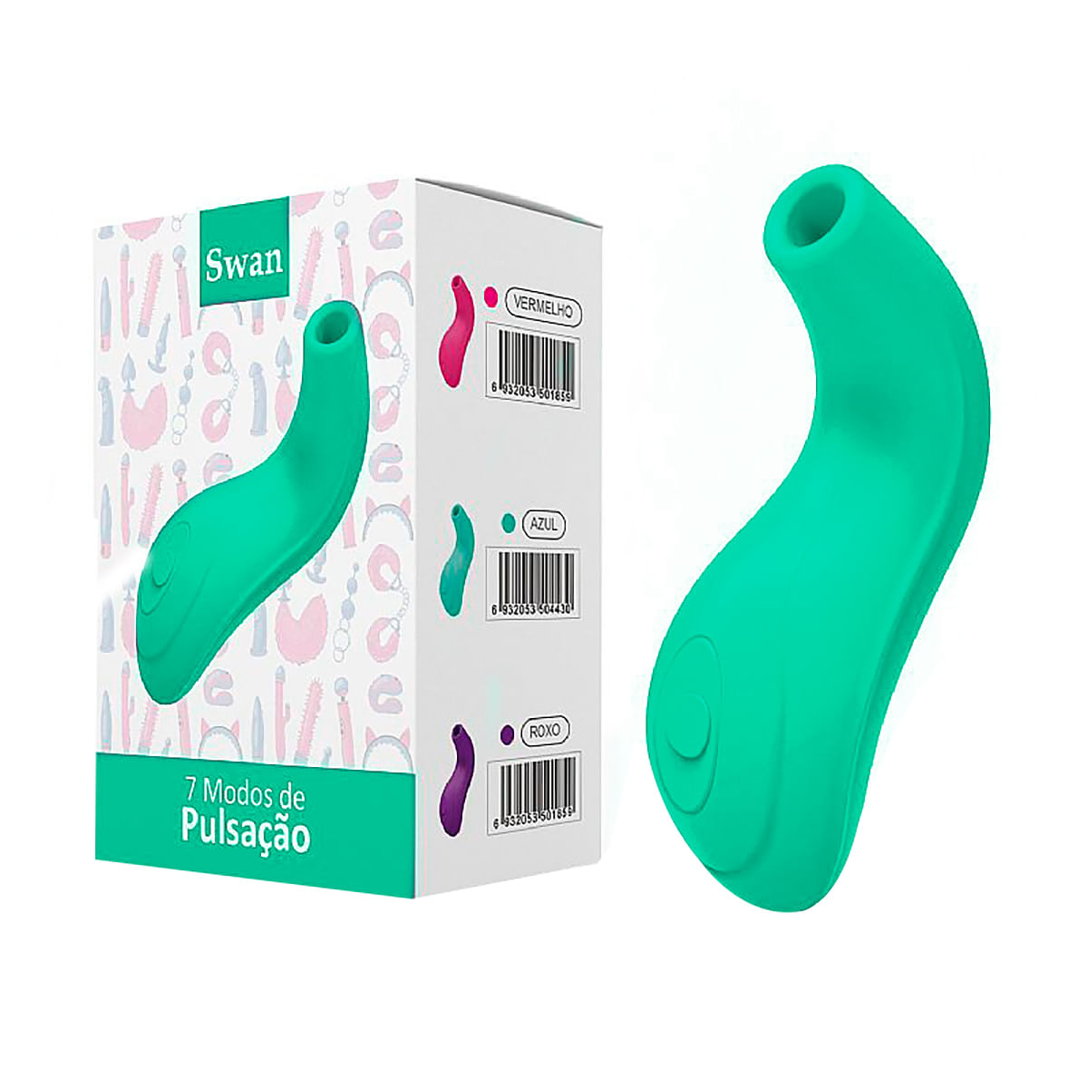 Swan Kiss Estimulador de Clitóris com 7 Modos de Pulsação Sexy Import