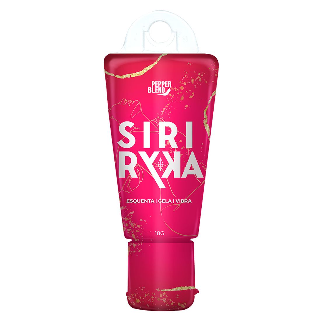 Siri Ryka Gel Comestível Esquenta, Gela e Vibra 18g Pepper Blend