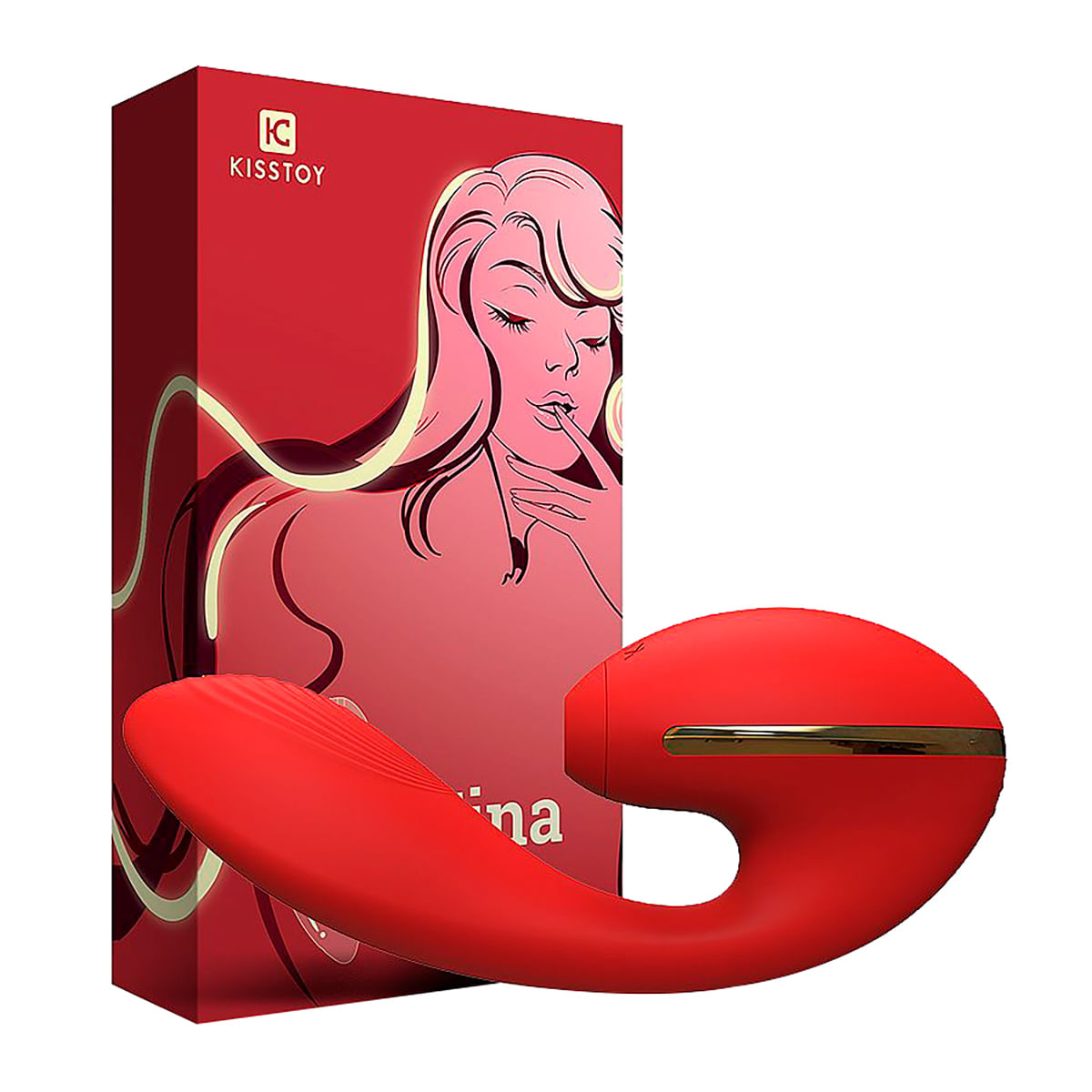 Tina Estimulador de Clitoris 10 Modos de Vibração e 5 Modos de Pulsação Sexy Import