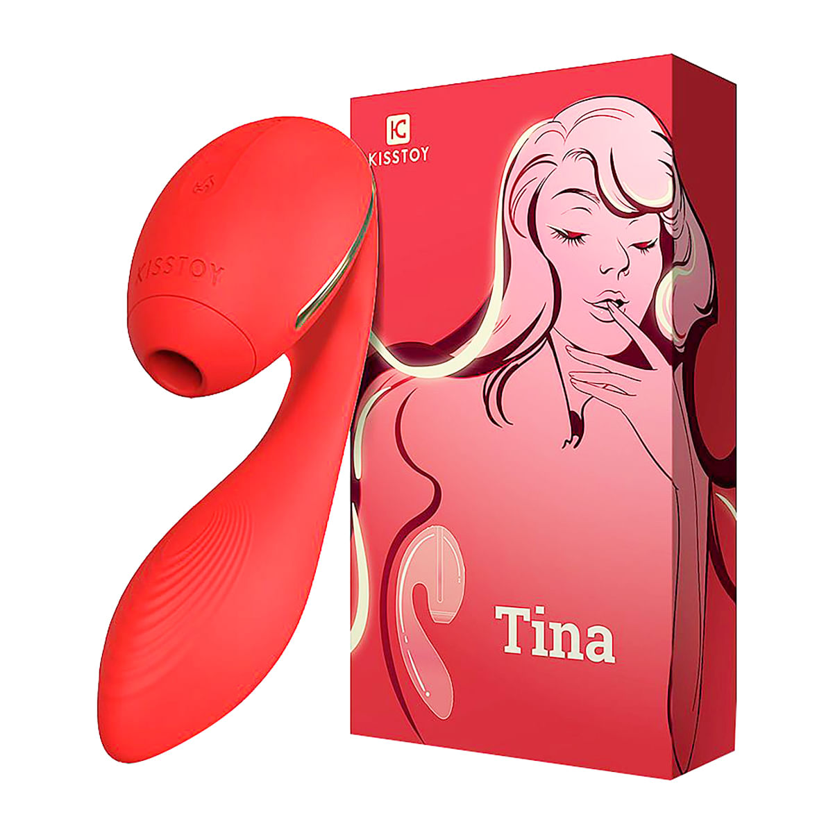 Tina Estimulador de Clitoris 10 Modos de Vibração e 5 Modos de Pulsação Sexy Import