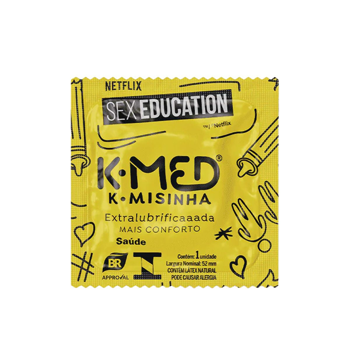 Preservativos K-Misinha Tradicional Sex Education com 8 Unidades Cimed