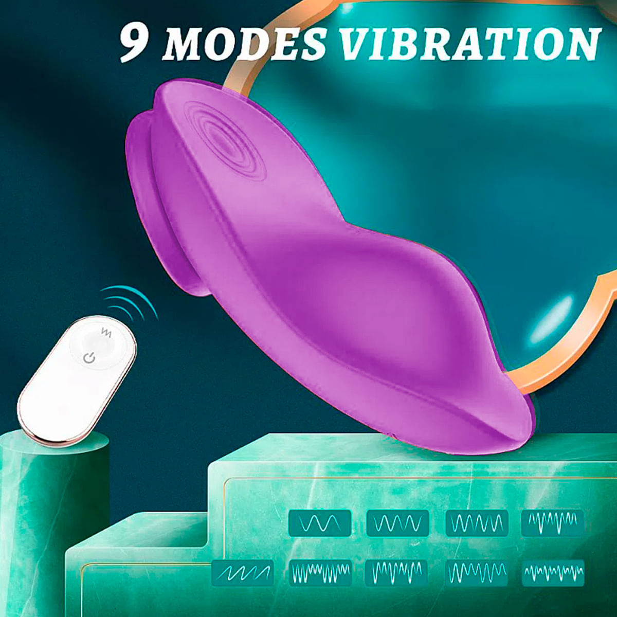 Leaf Vibrador de Calcinha com 9 Modos de Vibração e Controle Remoto Sexy Import