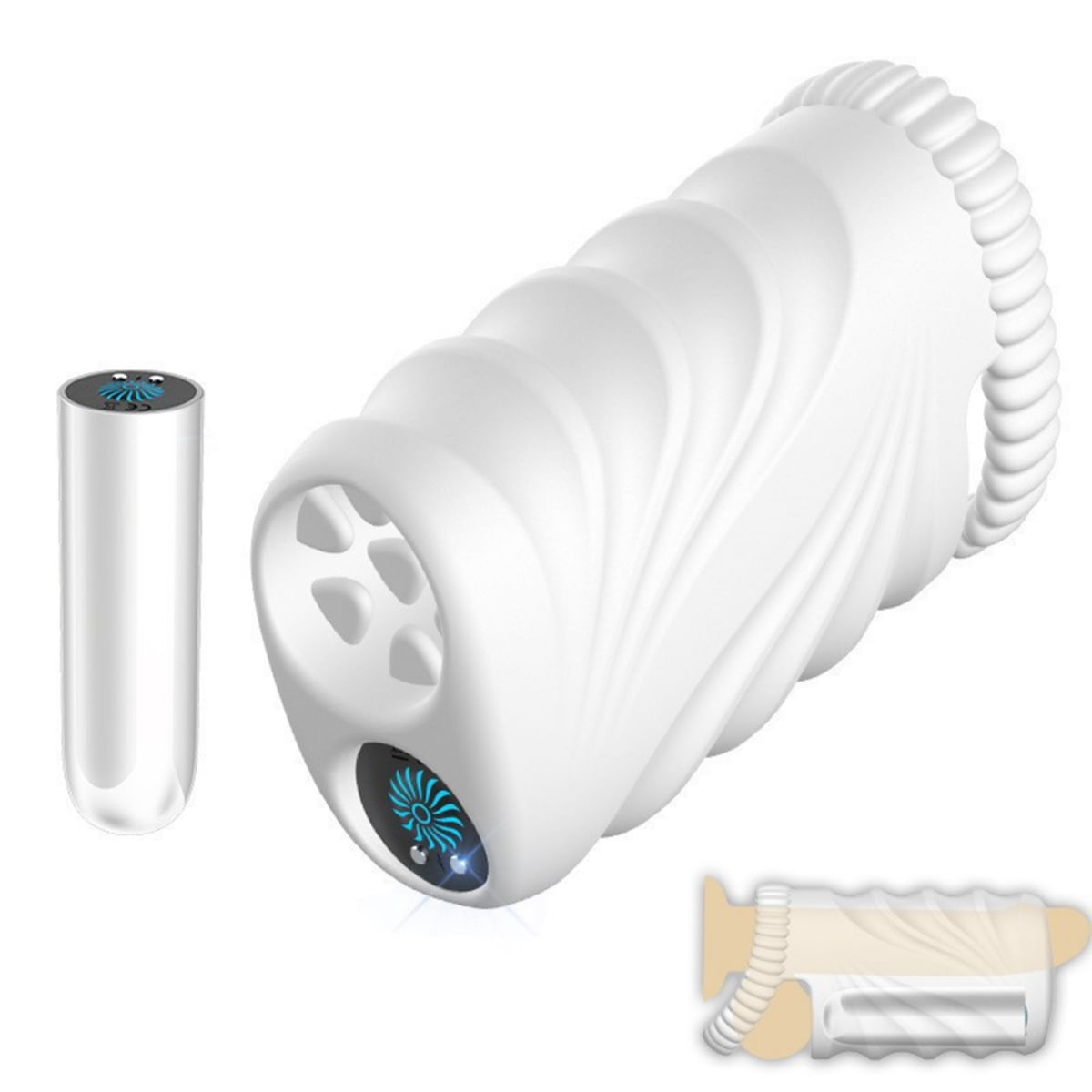 Monroe Masturbador Masculino com Cápsula Vibratória de 10 Modos de Vibração Me Ame Sex Toys Monroe Masturbador Masculino com Cápsula Vibratória de 10 Modos de Vibração Me Ame Sex Toys