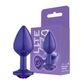 Plug Anal M com Glitter e Pedra Linha Lite Plug Sexy Fantasy