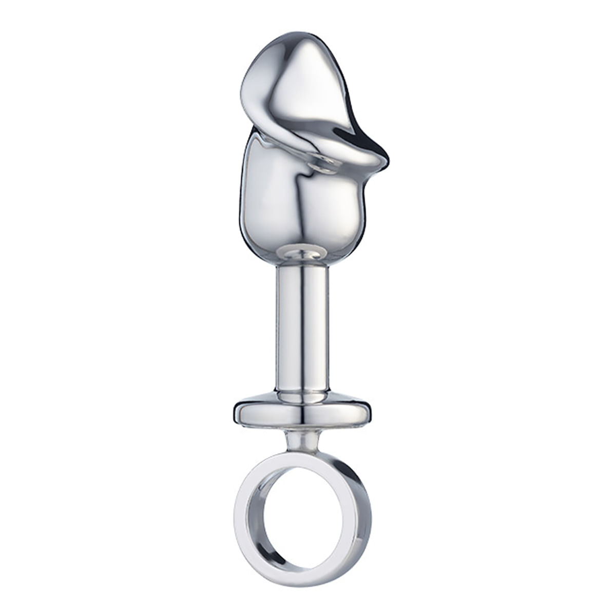 Plug Anal Pênis Metalizado 8,2 x 2,86 cm com Dedal Sexy Fantasy Plug Anal Pênis Metalizado 8,2 x 2,86 cm com Dedal Sexy Fantasy