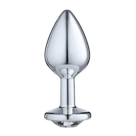 Plug Anal P Metalizado com Pedra Linha Lite Plug Sexy Fantasy