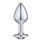 Plug Anal P Metalizado com Pedra Linha Lite Plug Sexy Fantasy