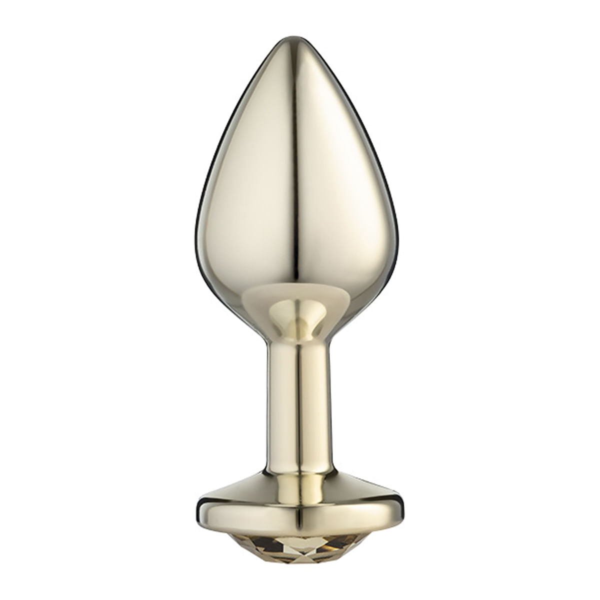 Plug Anal P Metalizado com Pedra Linha Lite Plug Sexy Fantasy