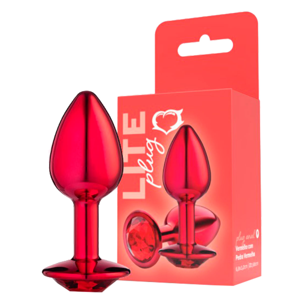 Plug Anal P Metalizado com Pedra Linha Lite Plug Sexy Fantasy | Miess Plug Anal P Metalizado com Pedra Linha Lite Plug Sexy Fantasy | Miess