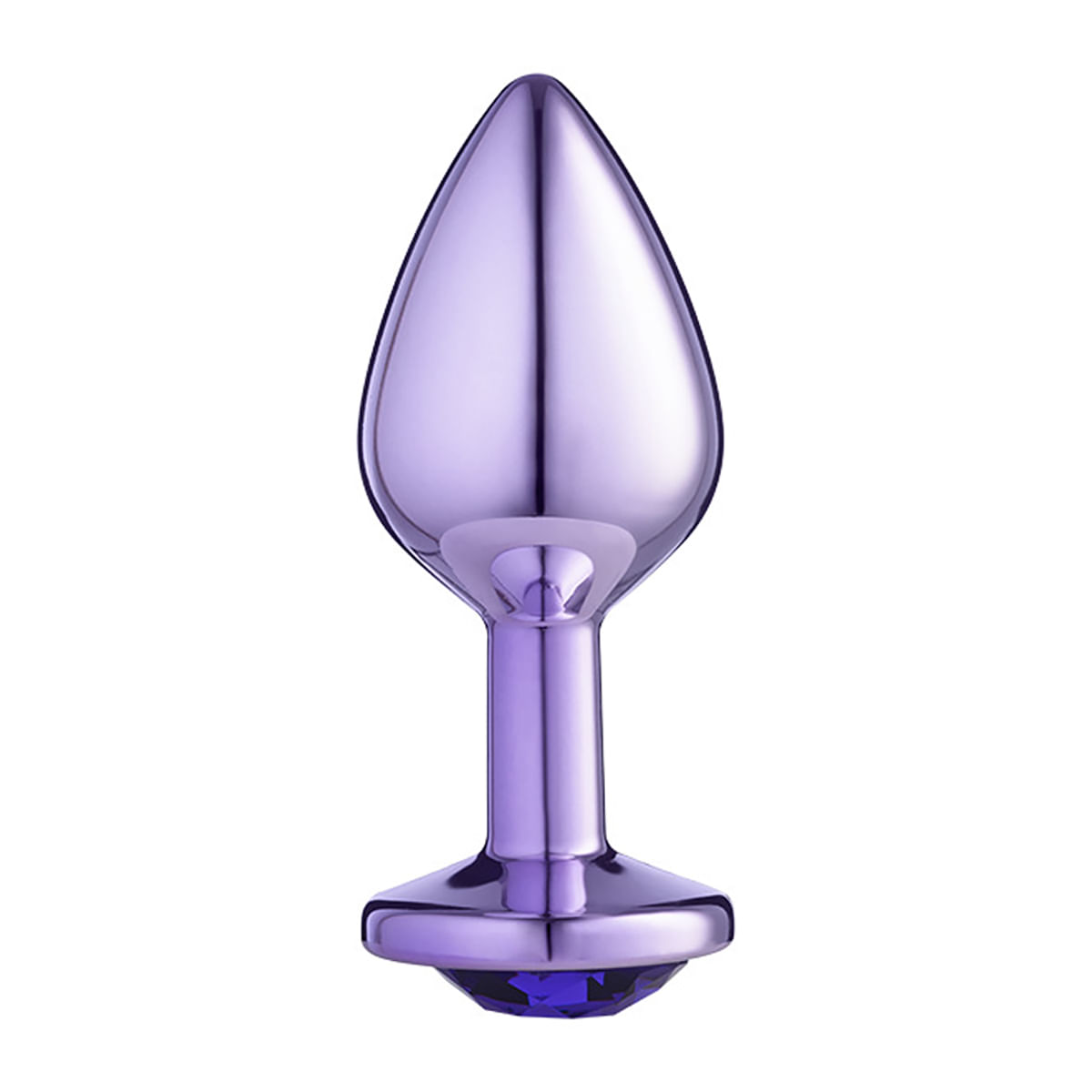 Plug Anal P Metalizado com Pedra Linha Lite Plug Sexy Fantasy