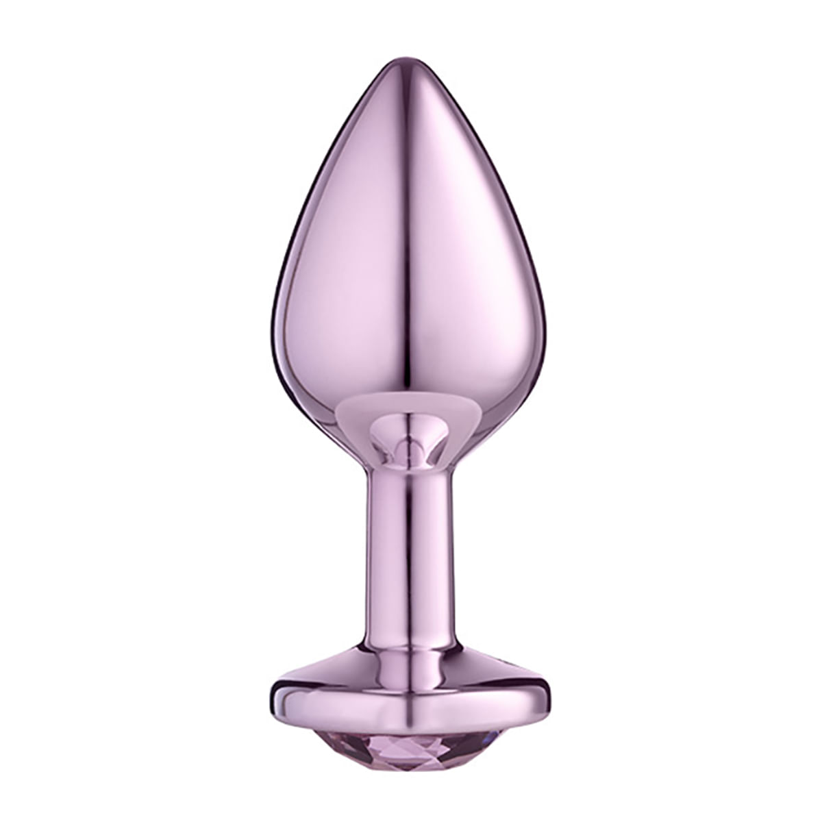 Plug Anal P Metalizado com Pedra Linha Lite Plug Sexy Fantasy