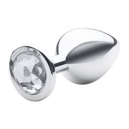 Plug Anal M Metalizado com Pedra Linha Lite Plug Sexy Fantasy