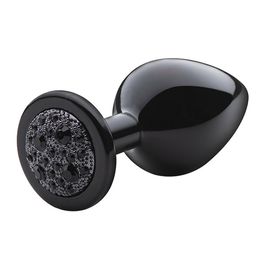 Plug Anal M  Metalizado com Pedra Cravejada  Linha Lite Plug Sexy Fantasy