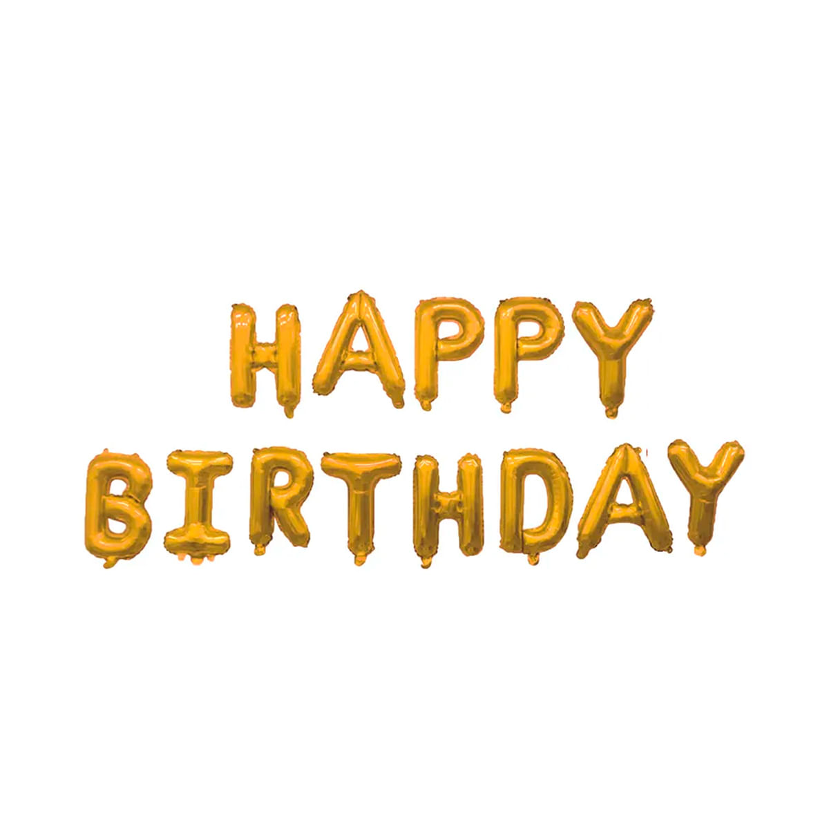 3084 - Kit de Balões Dourados Happy Birthday 16 polegadas 40,6 cm Cromus