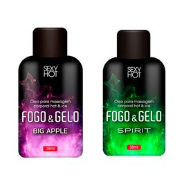 Fogo e Gelo Óleo Para Massagem Beijável 38ml Sexy Hot