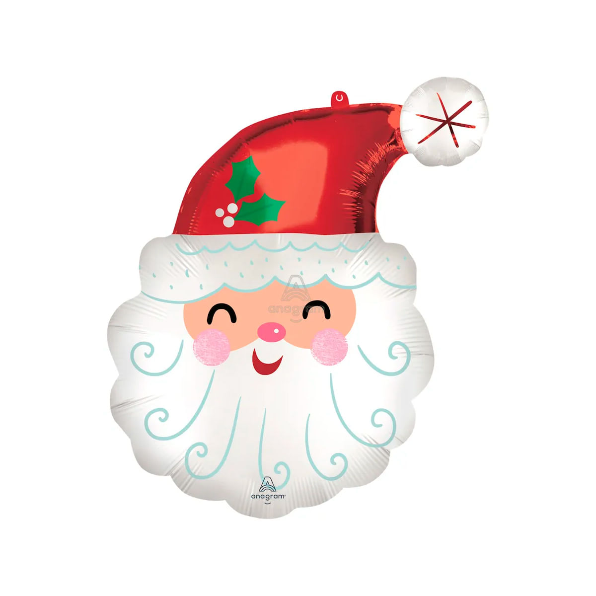 Balão 27 Polegadas em Formato Especial Shape Papai Noel 69 cm Cromus Balão 27 Polegadas em Formato Especial Shape Papai Noel 69 cm Cromus