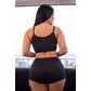 Pijama Shorts e Cropped Canelado Hot Love