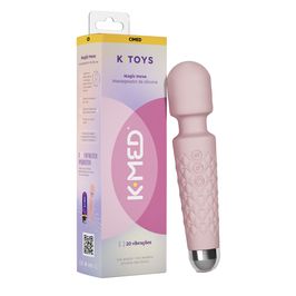 Magic Mexe K Toys Varinha Mágica em Silicone com 20 Modos de Vibrações Cimed