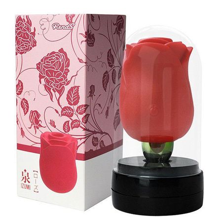 Rosa Estimuladora Dupla com 7 Modos de Pulsação e Estimulação Lingua Sexy Import