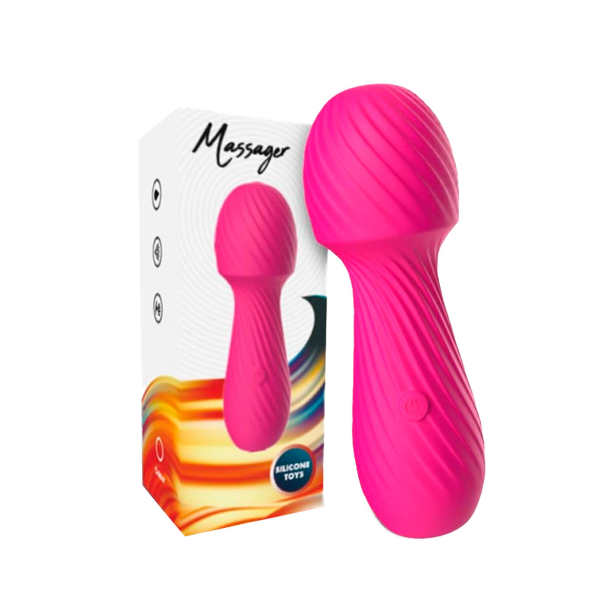 Vibrador Varinha Mágica com 9 Modos de Vibração Vip Mix