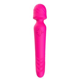 Vibrador Varinha Mágica Duplo com 9 Modos de Vibração e Aquecimento Vip Mix