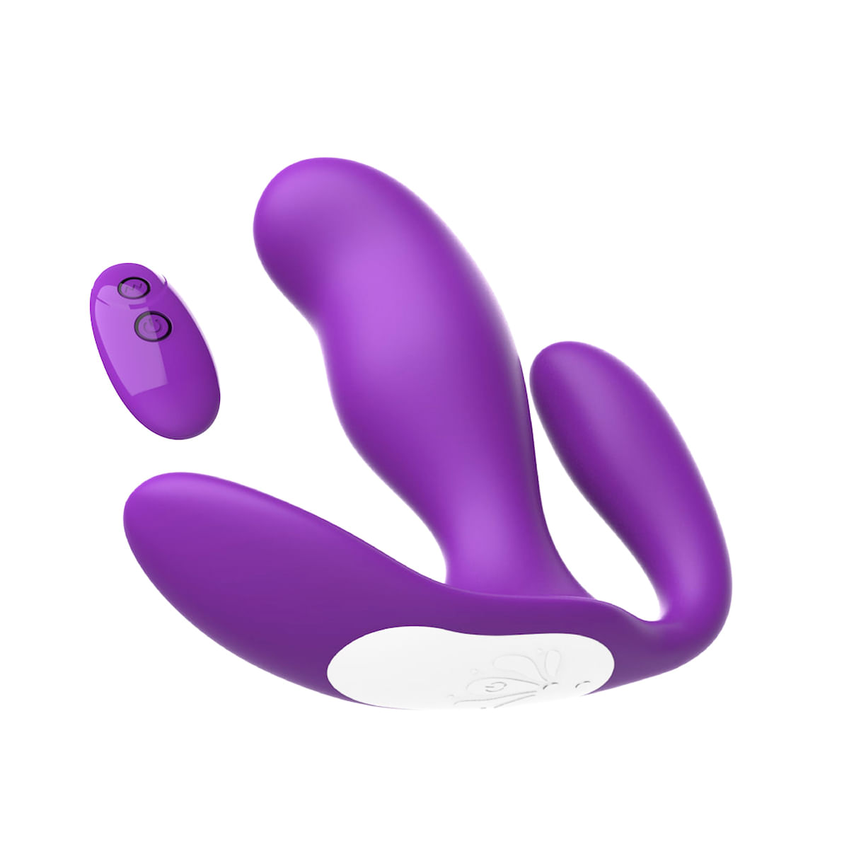 Plug Anal Duplo em Silicone com 10 Modos de Vibração Vip Mix