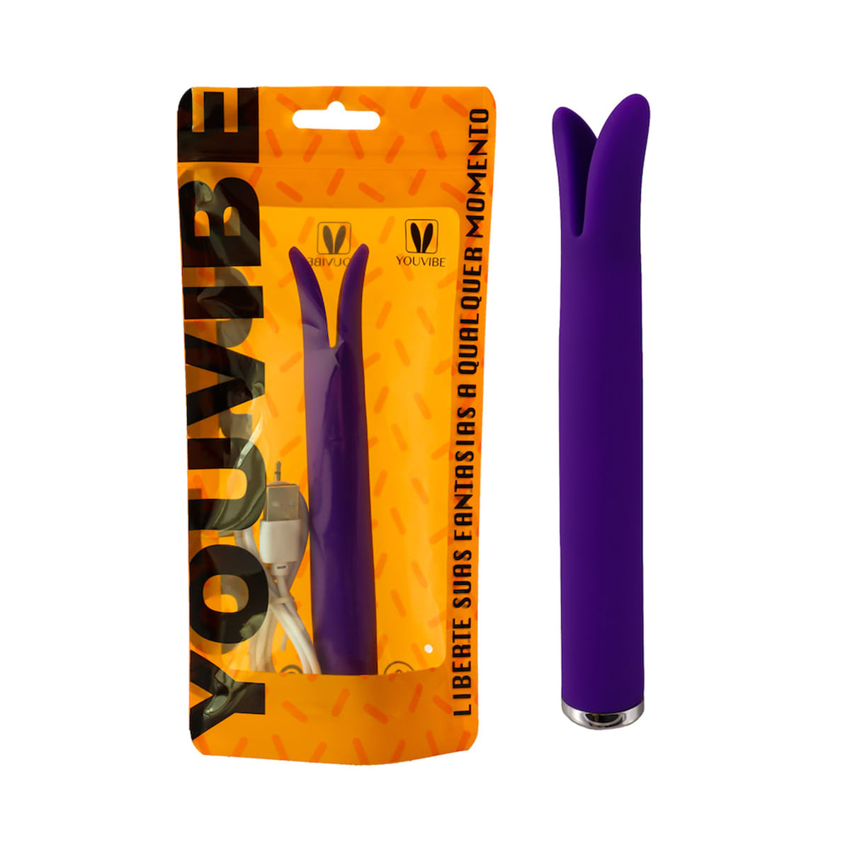 Youvibe Vibrador Personal Ponta Dupla com Vibração