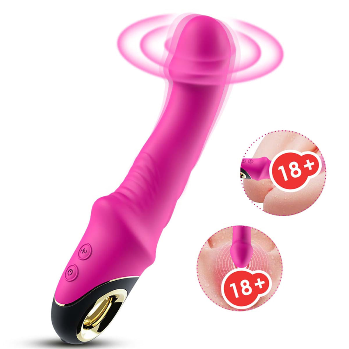 Vibrador Ponto G com 9 Modos de Vibração Vip Mix