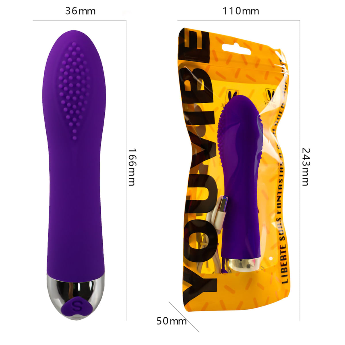 Vibrador Personal com 10 Modos de Vibração Vip Mix