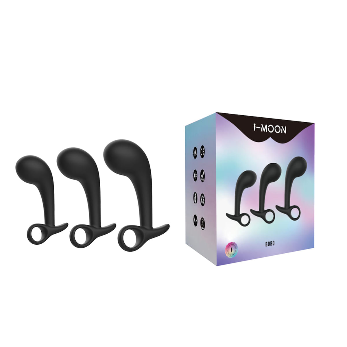 IMoon Bob Kit com 3 Plugs Anais em Silicone Vip Mix