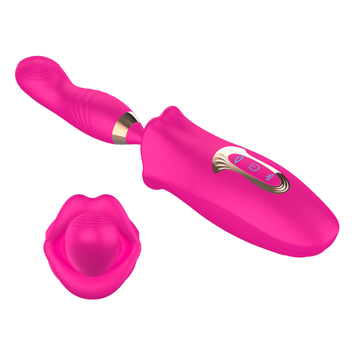 Vibrador em Formato de Boca com 10 Modos de Estimulação Vip Mix