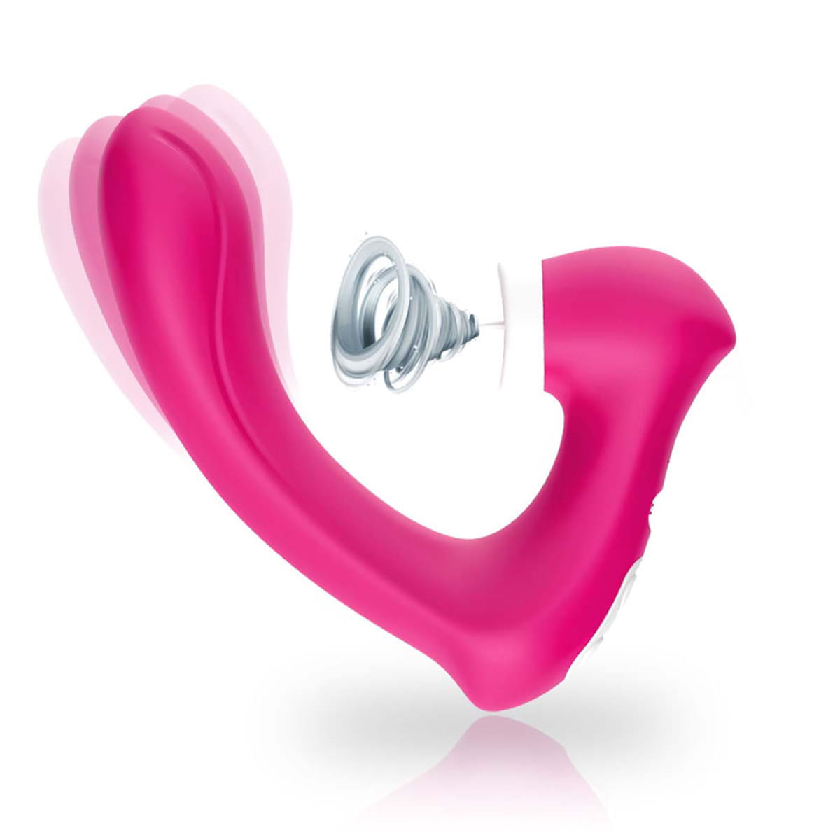 Vibrador com Estimulador Clitoriano e 9 Modos de Vibração Vip Mix